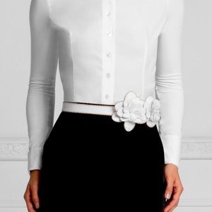 Brand New Anne Fontaine White T-Blouse